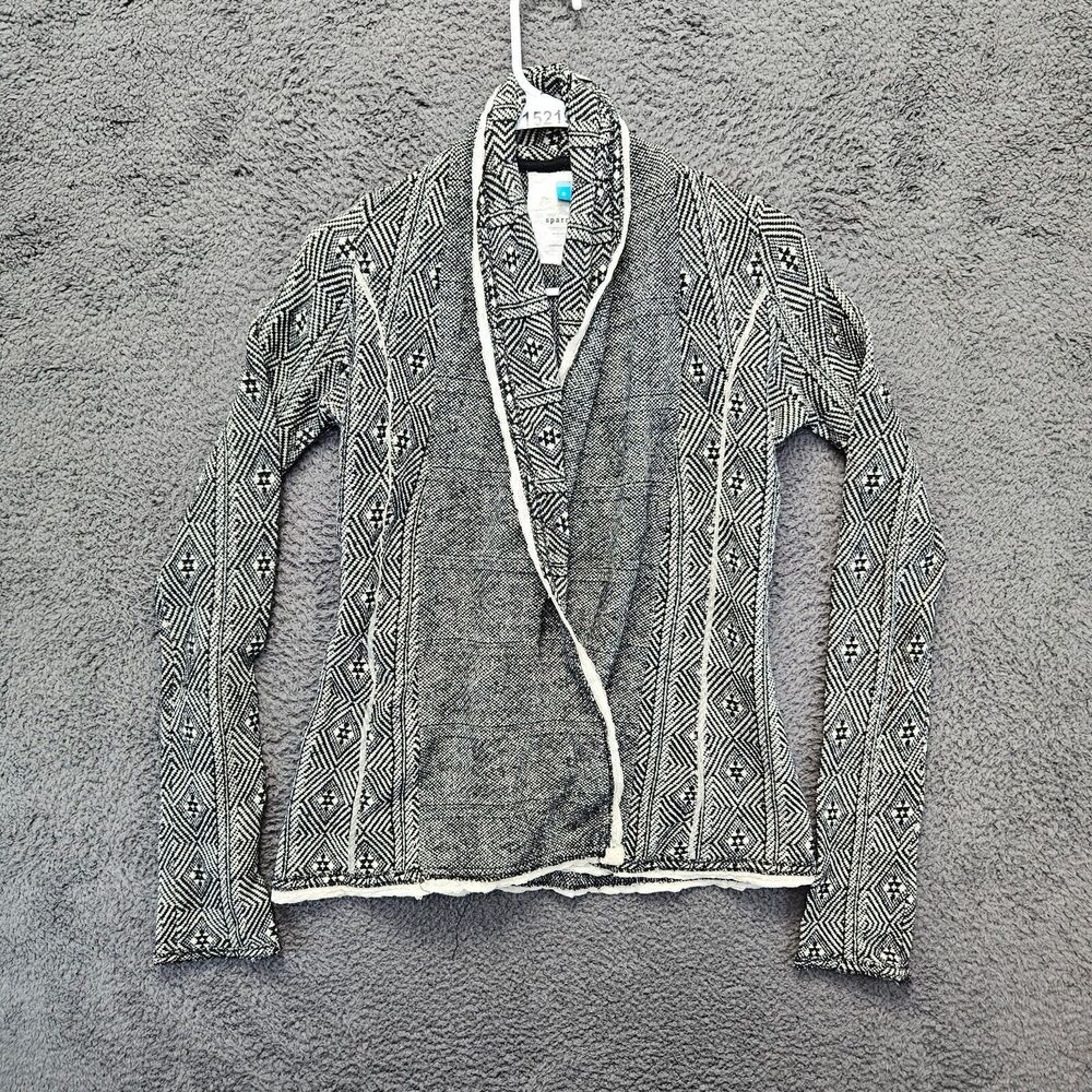 Sparrow Anthropoligie Sweater Cardigan Women Size Small Gray Open Front